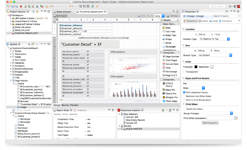 Open source reporting software example